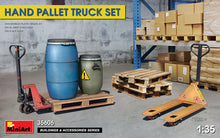 Load image into Gallery viewer, MiniArt 1/35 Modern Hand Pallet Truck Set 35606