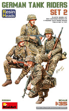 Load image into Gallery viewer, Miniart 1/35 German Tank Riders Set 2 w/ Resin Heads 53024
