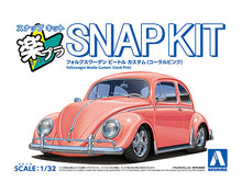 Load image into Gallery viewer, Aoshima SNAP KIT 1/32 Volkswagen Beetle Custom(Coral Pink) #20CU-CP 06806
