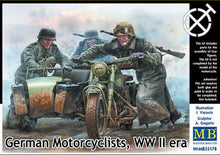 Load image into Gallery viewer, MasterBox 1/35 German Motorcyclists WWII Era (MOTORCYCLE NOT INCLUDED) MB35178 SALE!