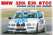 Load image into Gallery viewer, Platz NuNu 1/24 BMW 320i E36 BTCC Brands Hatch 1996 Winner #22 BX24045