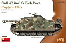 Load image into Gallery viewer, MiniArt 1/72 German StuH 42 Ausf. G Early Prod May-June 1943 72114