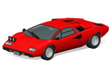 Load image into Gallery viewer, Aoshima Snap Kit 1/32 Lamborghini Countach LP400 Red 20-A 06533