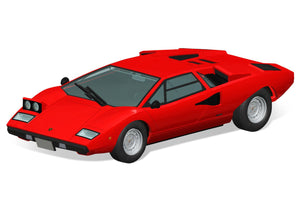 Aoshima Snap Kit 1/32 Lamborghini Countach LP400 Red 20-A 06533