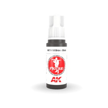 Load image into Gallery viewer, AK Interactive AK11418 Acrylic 3G Figure Brown Black 17ml
