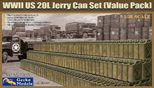Load image into Gallery viewer, Gecko Models 1/35 US WWII 20L Jerry Can Set [Value Pack] 35GM0036'