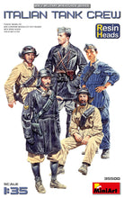 Load image into Gallery viewer, Miniart 1/35 Italian Tank Crew w/ Resin Heads 35500