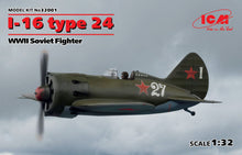 Load image into Gallery viewer, ICM 1/32 Russian I-16 Type 24 Fighter 32001