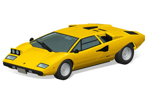 Aoshima Snap Kit 1/32 Lamborghini Countach LP400 Yellow 20-B 06534