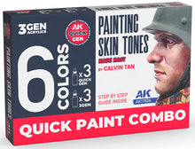 Load image into Gallery viewer, AK Interactive AK17526 - Painting Skin Tones by Clavin Tan (Set of 6) 17ml