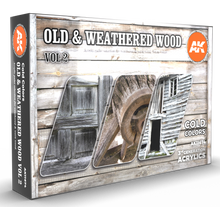Load image into Gallery viewer, AK Interactive AK11674 3rd Gen Acrylic Old &amp; Weathered Wood Vol.2 (6 x 18ml)