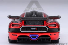 Load image into Gallery viewer, AUTOart 1/64 Koenigsegg ONE:1 (Apple Red / Carbon Fiber) 20040