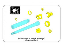 Load image into Gallery viewer, Aber 1/16 German 88 mm KwK 36 L/56 Tiger I Early Barrel 16 L-05'