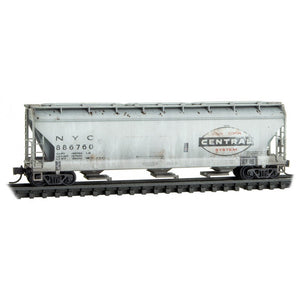 Micro-Trains MTL N Conrail/ex-PC 3 Bay Covered Hopper weathered 2-pk 983 05 061 SALE ***