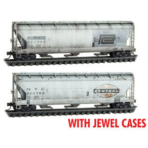 Micro-Trains MTL N Conrail/ex-PC 3 Bay Covered Hopper weathered 2-pk 983 05 061 SALE ***