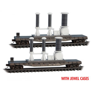 Micro-Trains MTL N D&RGW Weathered Flat Cars w/ Load JEWEL 2-Pack 983 02 232 SALE ***