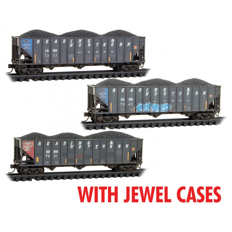 Micro-Trains MTL N RBMN Weathered Hoppers 3pk Jewel Box 983 05 072