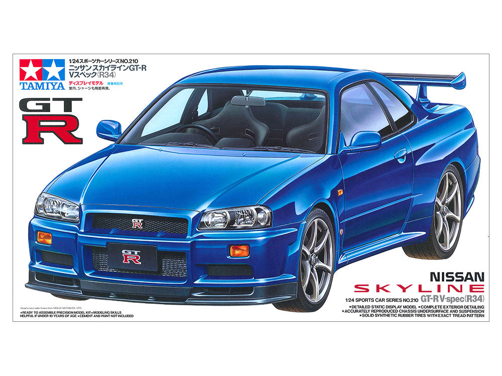 Tamiya 1/24 Nissan GT-R V-Spec (R34) 24210' – Burbank's House of