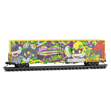 Micro-Trains N Mardi Gras Micro-Mouse Car 60' Boxcar 102 00 310