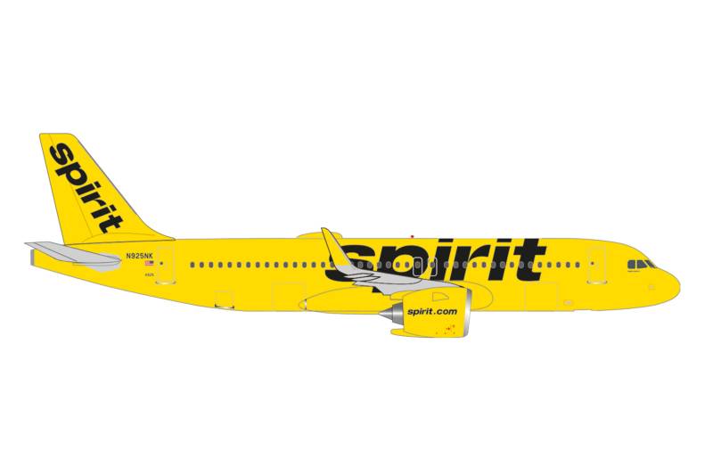 Herpa 1/500 Spirit Airlines Airbus A320Neo N925NK 537421