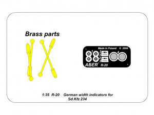 Aber 1/35 German Width Indicator for Sd.Kfz.234 (4 pcs.) R-20