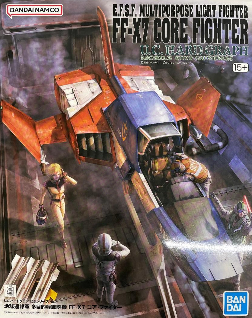 Bandai 1/35 U.C. Hard Graph Mobile Suit Gundam FF-X7 Core Fighter