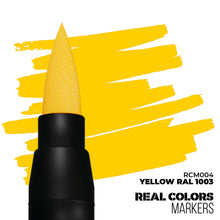 Load image into Gallery viewer, AK Interactive RCM004 Real Colors Markers Yellow RAL 1003