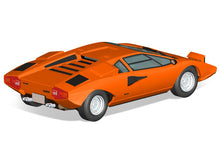 Load image into Gallery viewer, Aoshima Snap Kit 1/32 Lamborghini Countach LP400 Orange 20-C 06535