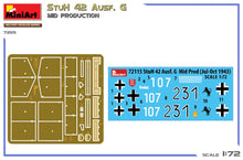 Load image into Gallery viewer, MiniArt 1/72 German StuH 42 Ausf. G Mid Production 72115