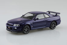 Load image into Gallery viewer, Aoshima Snap Kit 1/32 Nissan Skyline GT-R R34 Nur (Midnight Purple III) 12-MP 20046