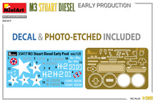 Load image into Gallery viewer, MiniArt 1/35 US M3 Stuart Diesel Early Production 35417
