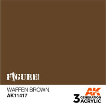 Load image into Gallery viewer, AK Interactive AK11417 Acrylic 3G Figure Waffen Brown 17ml