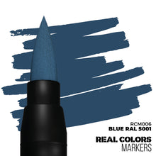 Load image into Gallery viewer, AK Interactive RCM006 Real Colors Markers Blue RAL 5001