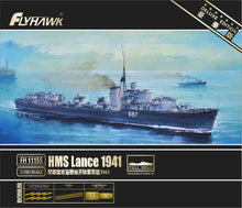 Load image into Gallery viewer, Flyhawk Models 1/700 British Destoryer HMS Lance 1941  (Deluxe Edition) FH1115S