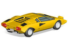 Load image into Gallery viewer, Aoshima Snap Kit 1/32 Lamborghini Countach LP400 Yellow 20-B 06534