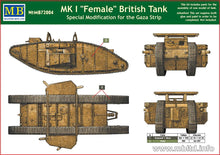 Load image into Gallery viewer, MasterBox 1/72 British Mk.I Female WWI Tank w/ Spec. Mod. For the Gaza Strip MB72004