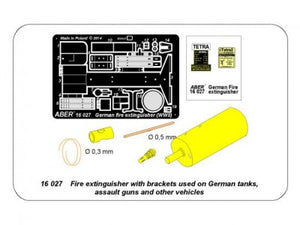 Aber 1/16 German Fire extinguisher with brackets 16 027