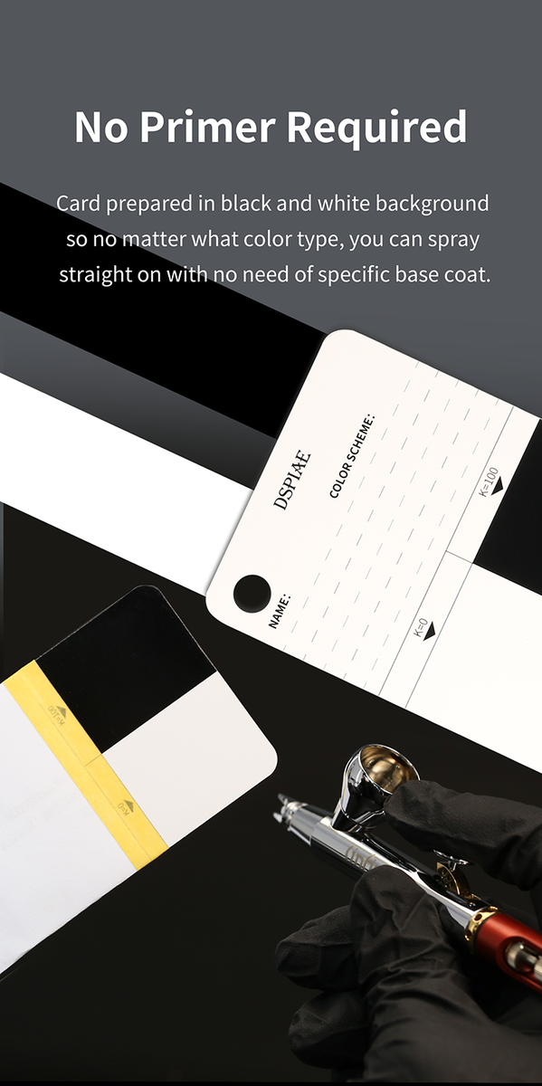 Dspiae CC-01 Color Test Card Model Paint Color Test Cards – Burbank's ...