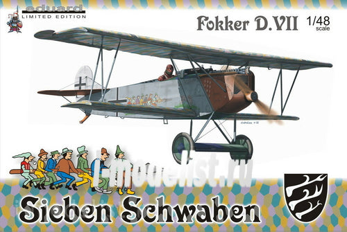 Eduard 1/48 German Fokker D.VII Sieben Schwaben 1139C OPEN BOX