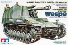 Load image into Gallery viewer, Tamiya 1/35 German Wespe Self-Propelled Howitzers sd.Kfz.124 + extras OPEN BOX 35200C