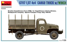 Load image into Gallery viewer, MiniArt 1/35 US M3 G7117 1.5t 4X4 Cargo Truck w/ Winch 35389