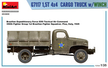 Load image into Gallery viewer, MiniArt 1/35 US M3 G7117 1.5t 4X4 Cargo Truck w/ Winch 35389