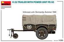 Load image into Gallery viewer, MiniArt 1/35 US K-52 Trailer w/ Power Unit PE-95 35426