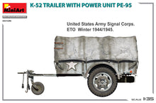Load image into Gallery viewer, MiniArt 1/35 US K-52 Trailer w/ Power Unit PE-95 35426