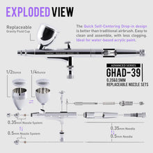 Load image into Gallery viewer, Gaahleri Airbrush Set GHAD-39 0.35 &amp; 0.5mm