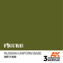 Load image into Gallery viewer, AK Interactive AK11430 Acrylic 3G FigureRussian Uniform Base 17ml
