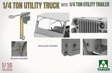 Load image into Gallery viewer, Takom 1/16 US 1/4 Ton 4x4 G503 MB Utility Truck w/ 1/4 Ton Trailer 1026' COMING SOON!