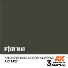 Load image into Gallery viewer, AK Interactive AK11423 Acrylic 3G Figure Field Grey Base #2 Grey Uniform 17ml