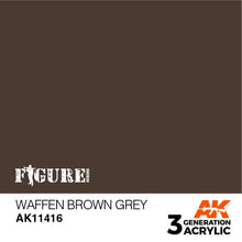 Load image into Gallery viewer, AK Interactive AK11416 Acrylic 3G Figure Waffen Brown Grey 17ml