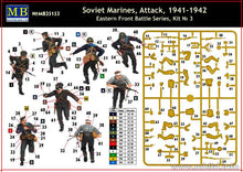 Load image into Gallery viewer, MasterBox 1/35 Russian Marines Attack 1941-1942 Eastern Front Battle Series #3 MB35153^